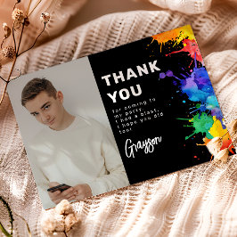 Paintball-Geburtstagsfeier Dankeskarte