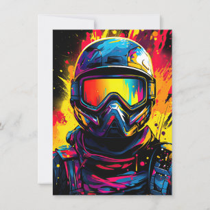 Paintball Geburtstagsparty lädt Digital oder Print Einladung