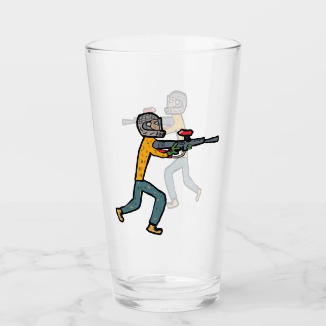 Paintball Glas (Vorderseite)