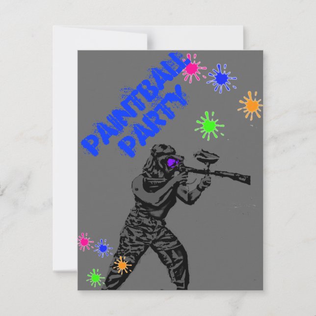 Paintball invite1 einladung (Vorderseite)