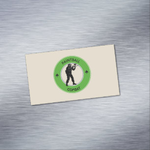 Paintball-Kampf Magnetische Visitenkarte