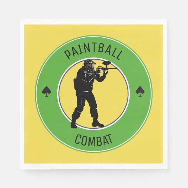 Paintball-Kampf Serviette (Vorderseite)