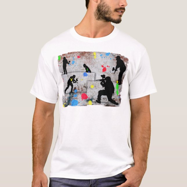 Paintball-Kampf T-Shirt (Vorderseite)