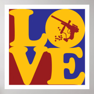 Paintball Liebe Poster
