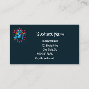 Paintball Logo Game Player Pop Art Graphic Visitenkarte