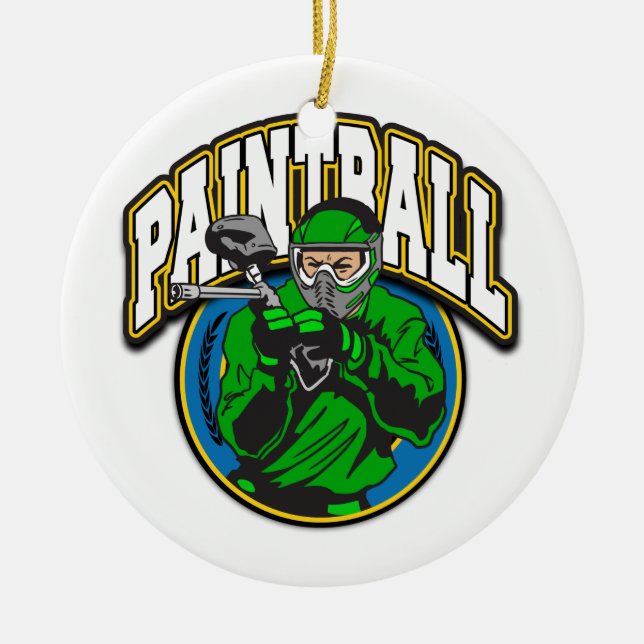 Paintball-Logo Keramikornament (Vorne)