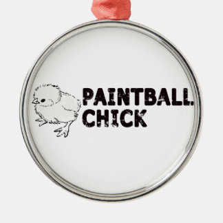 Paintball-Mädchen Ornament Aus Metall
