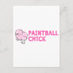 Paintball-Mädchen Postkarte
