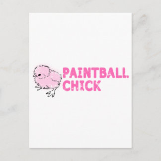 Paintball-Mädchen Postkarte