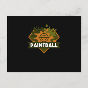Paintball Militärisches Geschenk für einen Paintba Postkarte