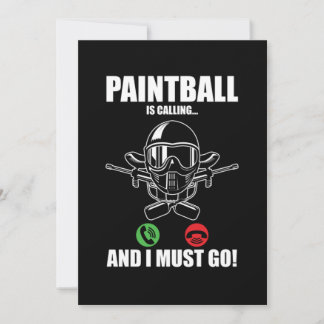 Paintball nennt Paintball Player Marker Geschenk Einladung
