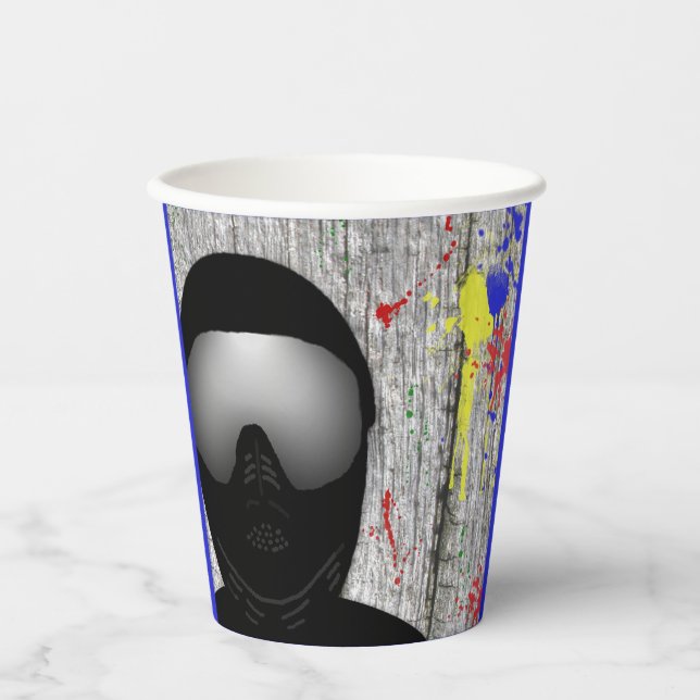 Paintball Party Paper Cups Pappbecher (Vorderseite)