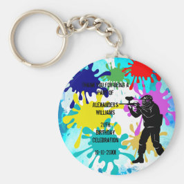 Paintball Party Schlüsselanhänger