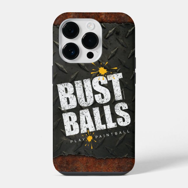 Paintball-Plättchen iPhone Hülle (Rückseite)