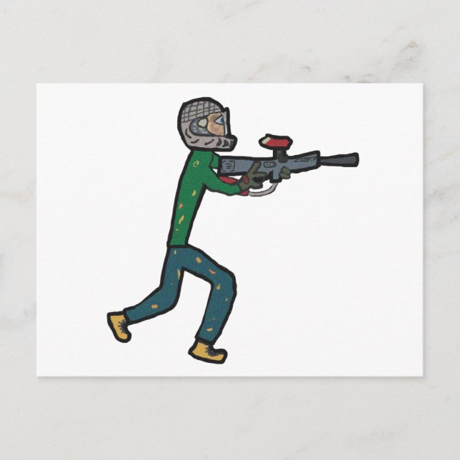Paintball Postkarte (Vorderseite)