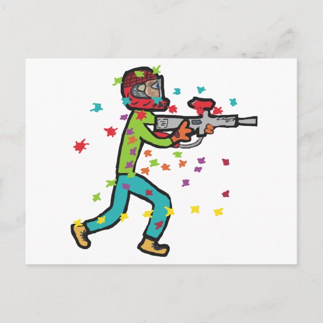 Paintball Postkarte (Vorderseite)