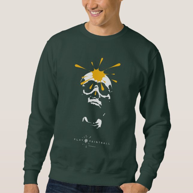 Paintball-Schädel Sweatshirt (Vorderseite)