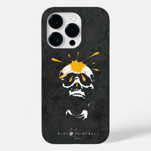Paintball Skull Case-Mate iPhone Hülle (Rückseite)