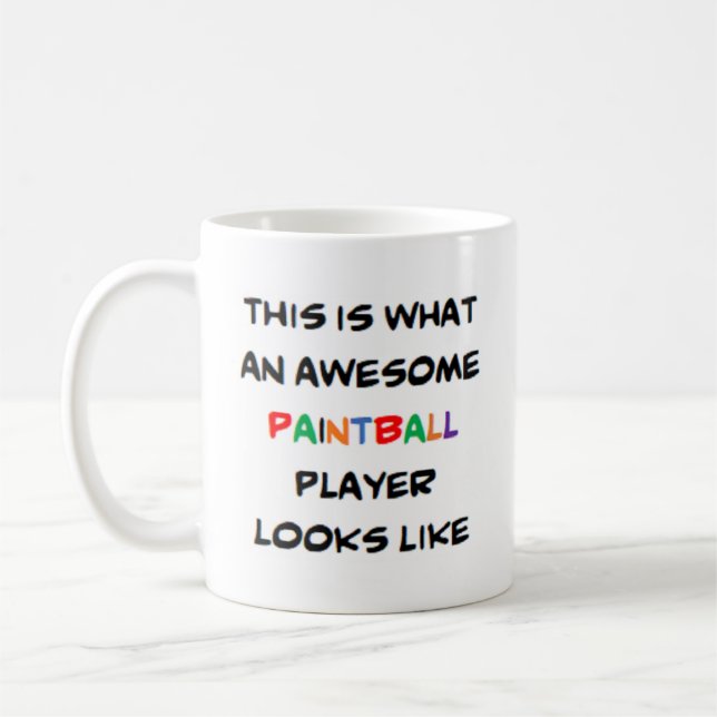 Paintball-Spieler, phantastisch Kaffeetasse (Links)