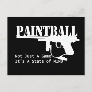 Paintball-Staat Postkarte