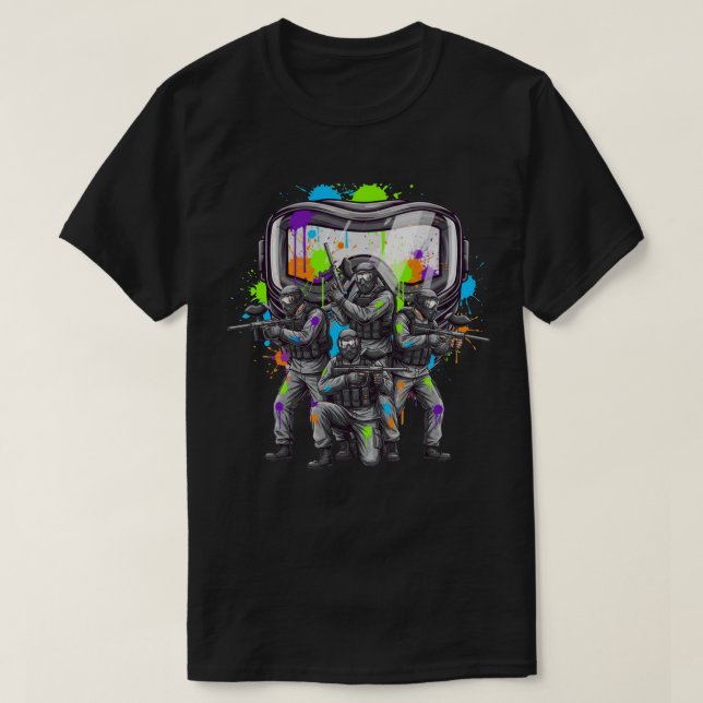 Paintball-Trupp Splash T-Shirt (Design vorne)
