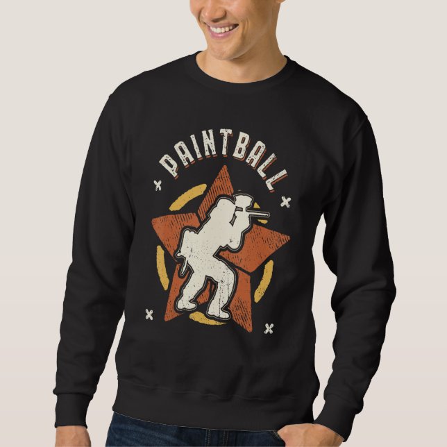 Paintball Vintage Retro Classic Sweatshirt (Vorderseite)