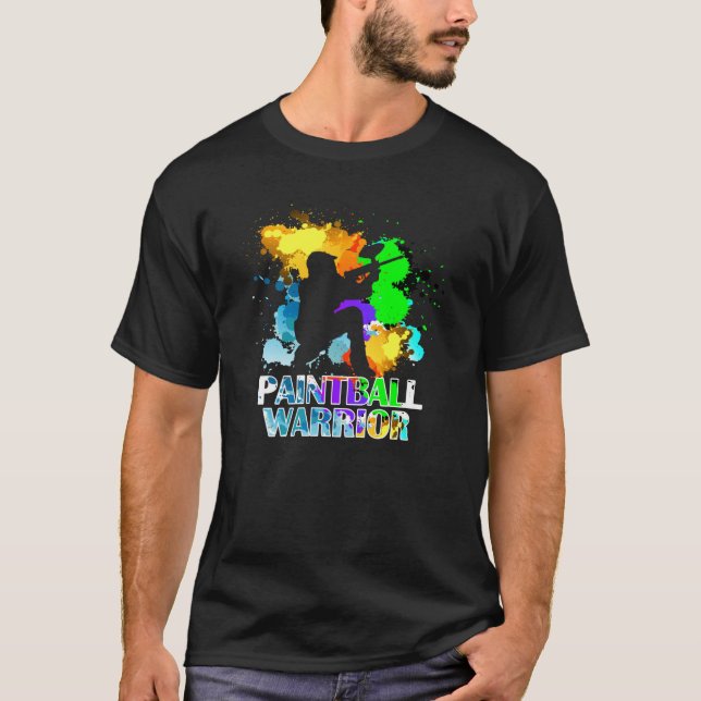 Paintball Warrior Paintball Markers Paintballer T-Shirt (Vorderseite)