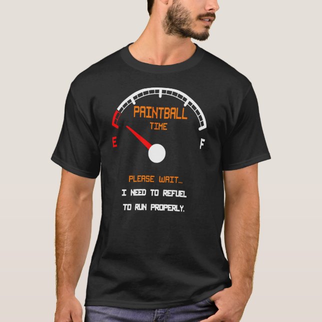Paintball-Zeit wiedertanken T-Shirt (Vorderseite)