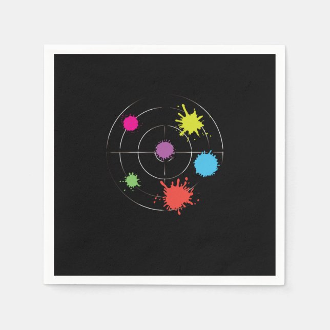 Paintball-Ziel-Paintball-Spiel Paintball-Spieler G Serviette (Vorderseite)