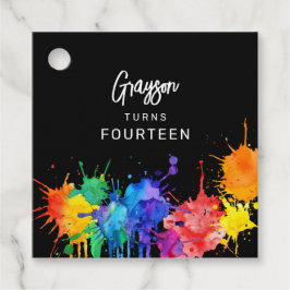 Paintballing Birthday Party Geschenkanhänger