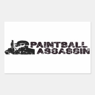 Paintballing Meuchelmörder Rechteckiger Aufkleber
