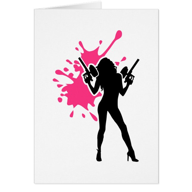 Paintballspritzen-Frauenmädchen (Vorne)