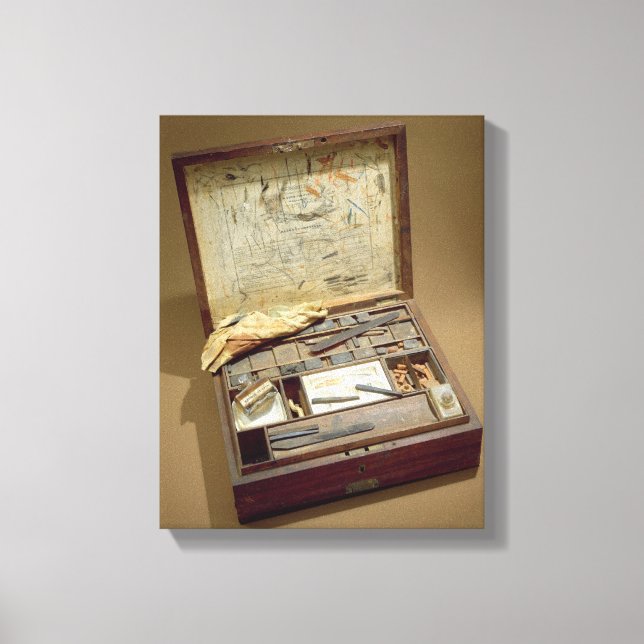 Paintbox von John James Audubon Leinwanddruck (Vorderseite)