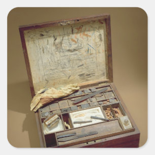 Paintbox von John James Audubon Quadratischer Aufkleber