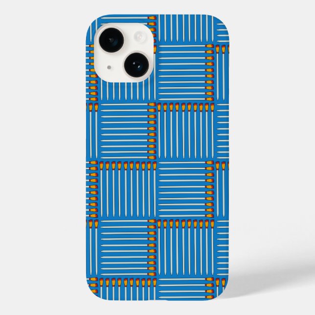 Paintbrush Crosshatch Blue Case-Mate iPhone Hülle (Rückseite)