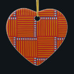 Paintbrush Crosshatch Red Beach Handtuch Keramik Ornament<br><div class="desc">Pinsel mit farbigen Tipps in einem Crosshatch-Muster vor einem roten Hintergrund ist ein einzigartiges Design für Künstler,  Kunststudenten und Lehrer von der Schule,  Geburtstagen und Feiertagen.</div>