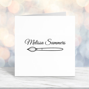 Paintbrush-Individuelle Name Permastempel