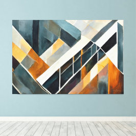 Painted abstract art earth tone  leinwanddruck