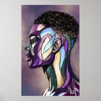 Painted Art Man Poster