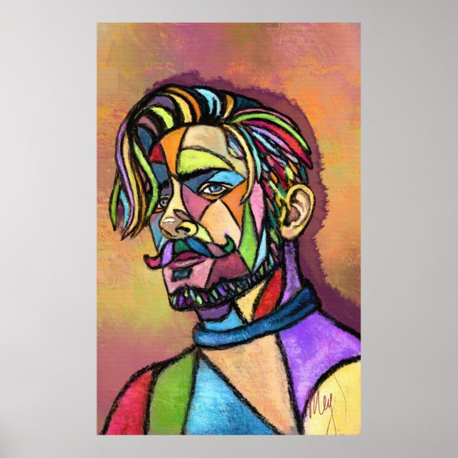 Painted Art Man Poster (Vorne)