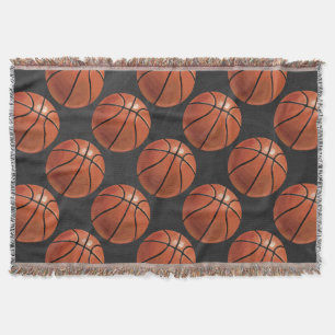 Painted Basketball Muster Decke