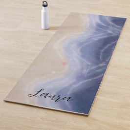 Painted beach yogamatte