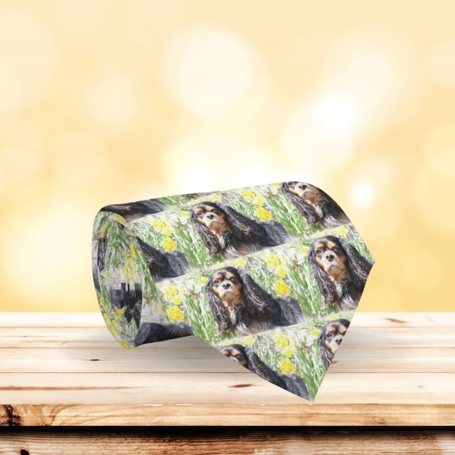 Painted Cavalier King Charles Spaniel Krawatte (Von Creator hochgeladen)