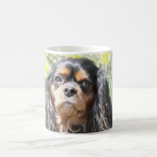 Painted Cavalier King Charles Spaniel Tasse