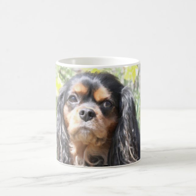 Painted Cavalier King Charles Spaniel Tasse (Mittel)