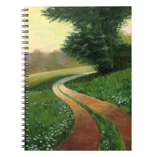 Painted Country Dirt Road Notebook Notizblock (Vorderseite)