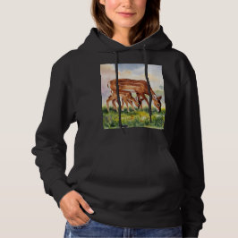 Painted Deer Mom and Baby Hoodie