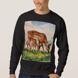 Painted Deer Mom and Baby Sweatshirt