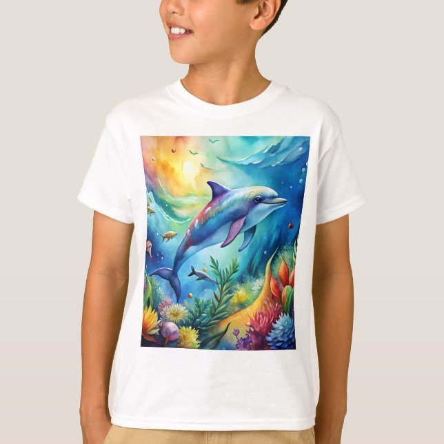 Painted Dolphin T-Shirt (Vorderseite)