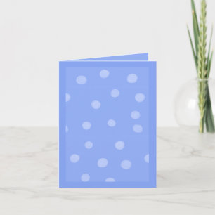 Painted Dots blue Note Card Karte